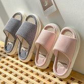 Women Indoor Bedroom Slippers Comfortable Men Plush House-BS01103-Veeddydropshipping